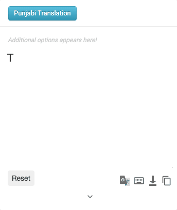 Punjabi typing example - Tusi kivem ho?